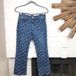 Anthropologie Pilcro Embroidered Jeans